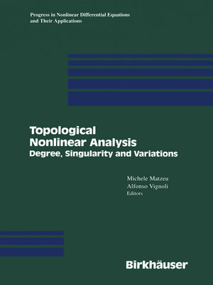 cover image of Topological Nonlinear Analysis
